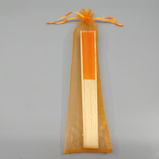 Шелковый складной веер бамбуковый легкий ручной веер с мешочком из органзы веер для гостей на свадьбу украшение для вечеринки