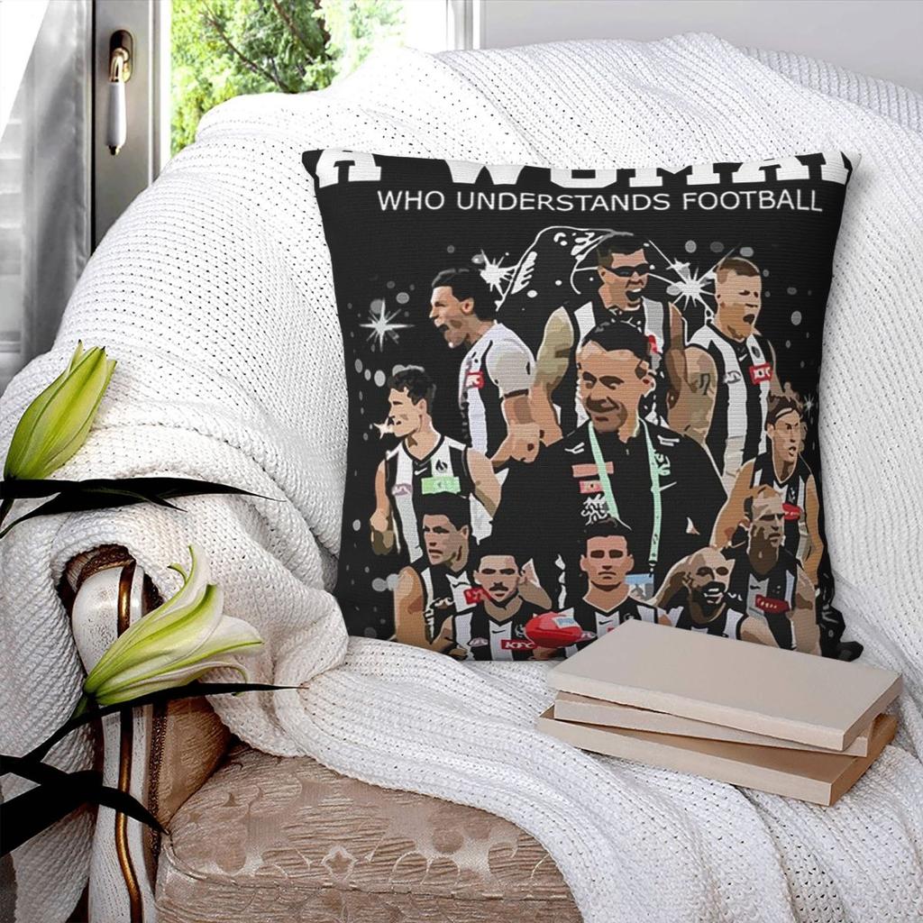 Collingwood Square Pillowcase Pillow Cover Polyester Cushion Zip Decorative Comfort Throw Pillow for Home Living Room