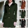 2024 осень-зима европейская станция среднего и длинного размера шерстяное женское пальто независимая станция шерстяное пальто