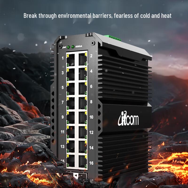 Промышленный Ethernet-коммутатор и оптоволоконный трансивер itcom IT168