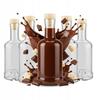 50x Tadek Glass Bottles 250ml For Liqueurs Alcohol Juice GIFT