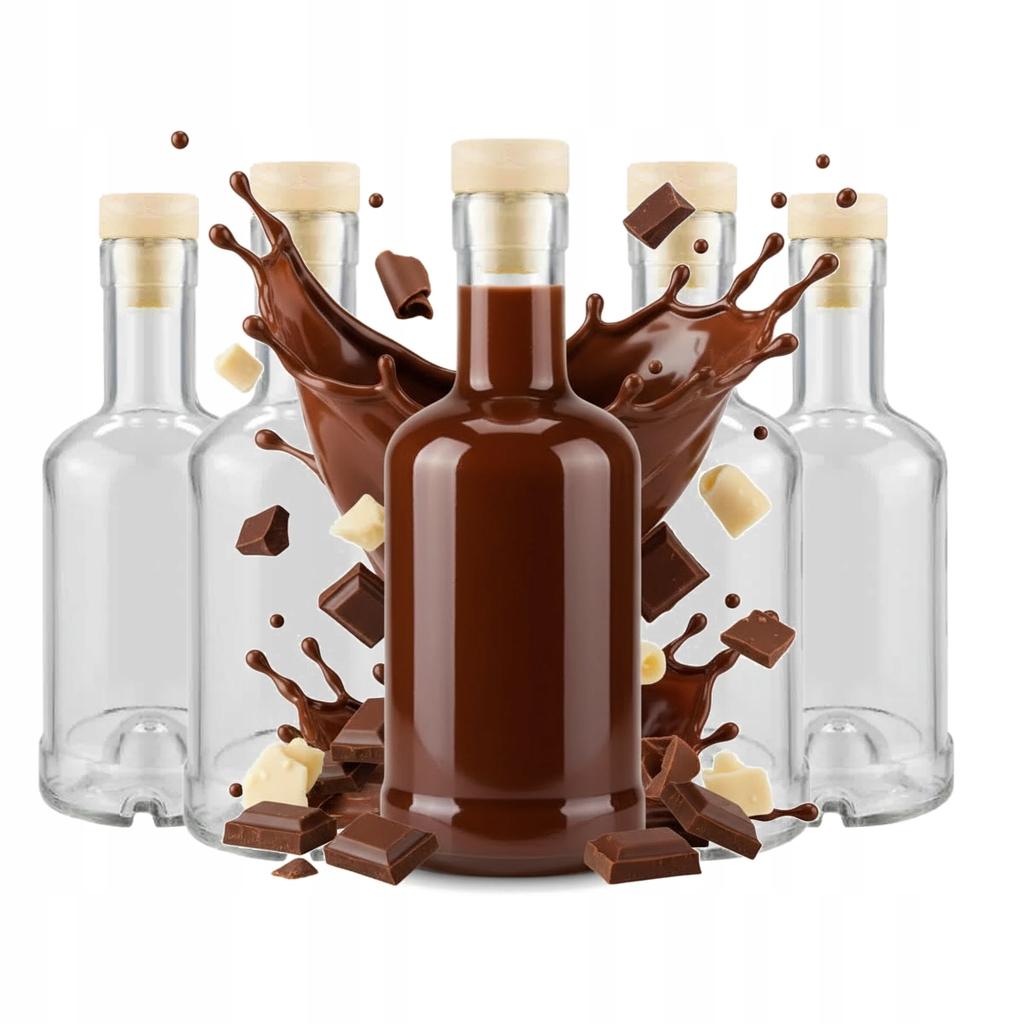 50x Tadek Glass Bottles 250ml For Liqueurs Alcohol Juice GIFT