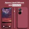 Чехол Poco F7 F 7 Pocof7 Жидкий силикон Защита объектива камеры Чехол для телефона Для Xiaomi Poco F7 Poco F 7 Pocof7 Мягкая задняя крышка из ТПУ