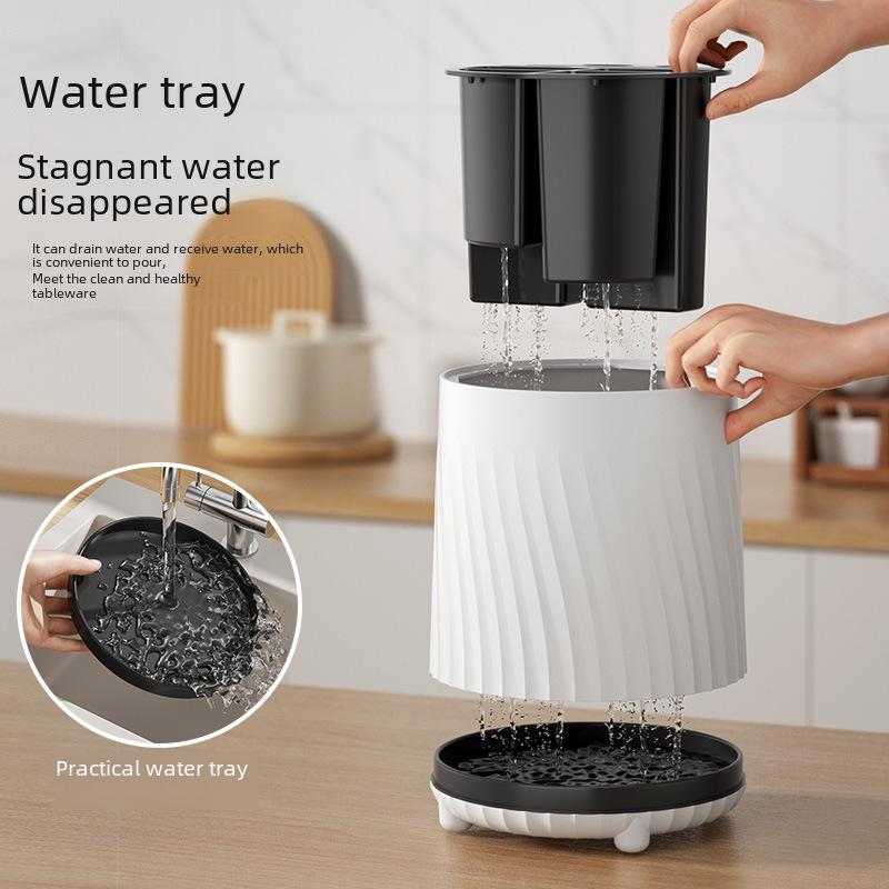 Multifunctional Rotating Knife and Utensil Organizer