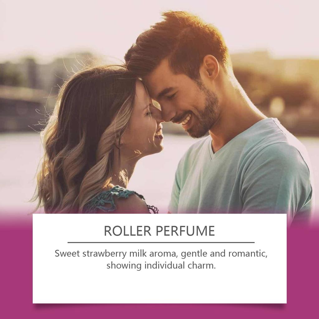 Женские духи Rollerball, уникальный аромат, легкий, стойкий, сладкий, уверенный, нежный аромат клубники и молока. 10 мл