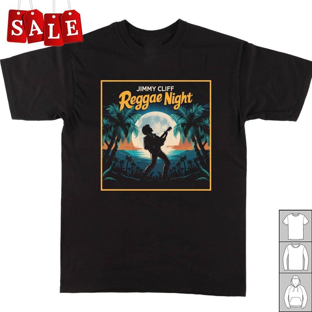 Новая футболка Jimmy Cliff Reggae Night Рождественский подарок Унисекс Все размеры Футболка BI151 Унисекс Футболка