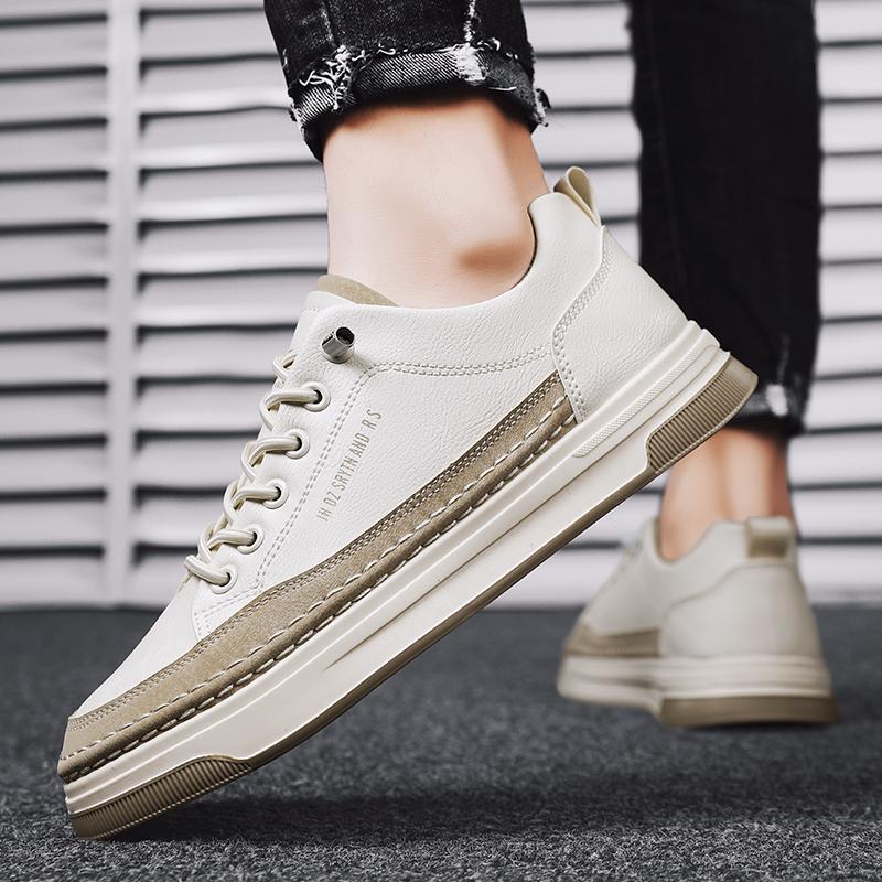 2024 Летняя мужская обувь Повседневная обувь для бега на открытом воздухе Мужские кроссовки Кожаные мокасины Платформа Модные роскошные студенческие теннисные кроссовки