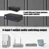 Металлический коммутатор для аудиофилов для RCA и 3,5 мм подключения Студийная чистота Инструмент для аудиофилов