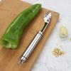 Pepper Corer Tool Stainless Steel Serrated Seed Remover Kitchen Gadget Tools