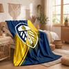 Флисовое одеяло в тематике Leeds United Уютное Мягкое Плюшевое Одеяло Для Спальни Дивана Путешествий