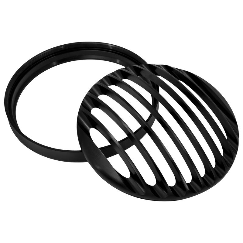 Motorcycle 5.75" Headlight Grill Led Headlamp Aluminium Cover For Harley Sportster XL 1200 883 Iron 48 Super Low Roadster 04-22