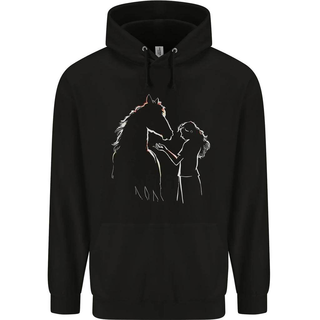 A Horse and Girl Equestrian Riding hoodie