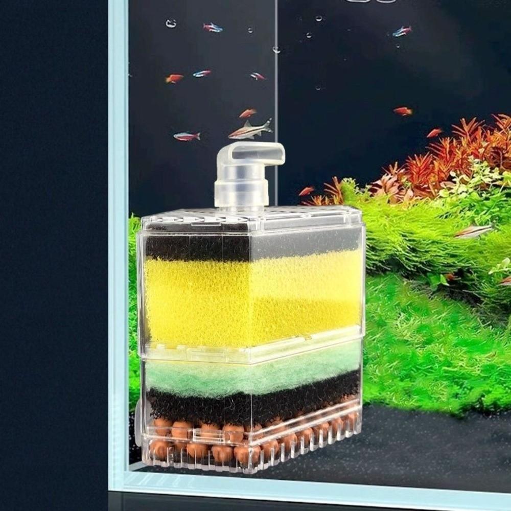 Detachable Fish Tank Pneumatic Filter Multi-layer Bio Sponge Filter Small Fish Tanks
