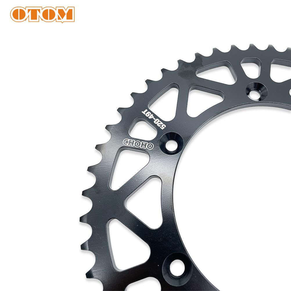 520-49T Motorcycle Rear Sprocket For SHERCO 2014-2024 SE SEF 125 250 300 450 500 Chain Sprocket Cog Aluminum Alloy Steel Plate