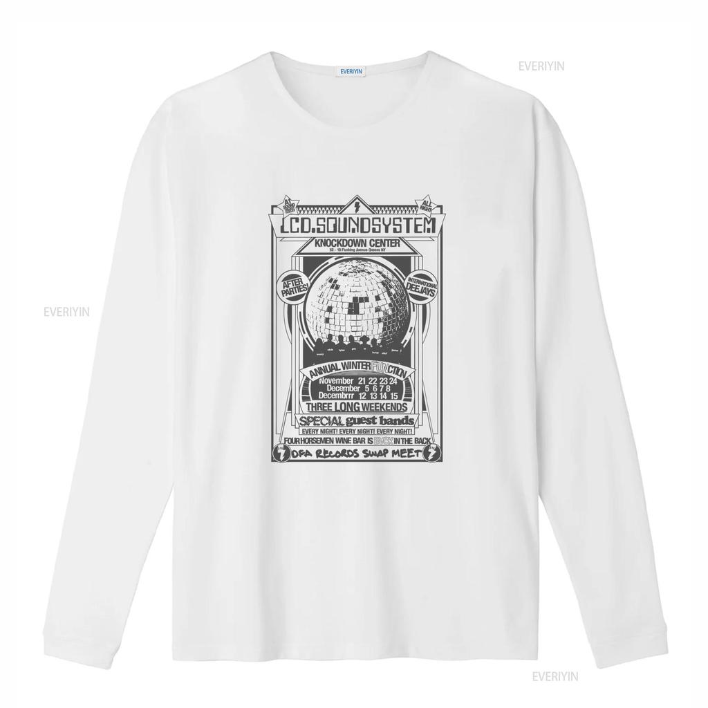LCD Soundsystem 2024 Winter Annual Function T Shirt Full Size S 5XL with Knockdown Center Design and Party Details vintage