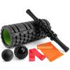 Rondofy Foam Myofascial Stretching Yoga Trigger Massage 7 Piece Fascia Roller Fitness Training Stress Muscle Pain Japanese Instruction Storage Bag