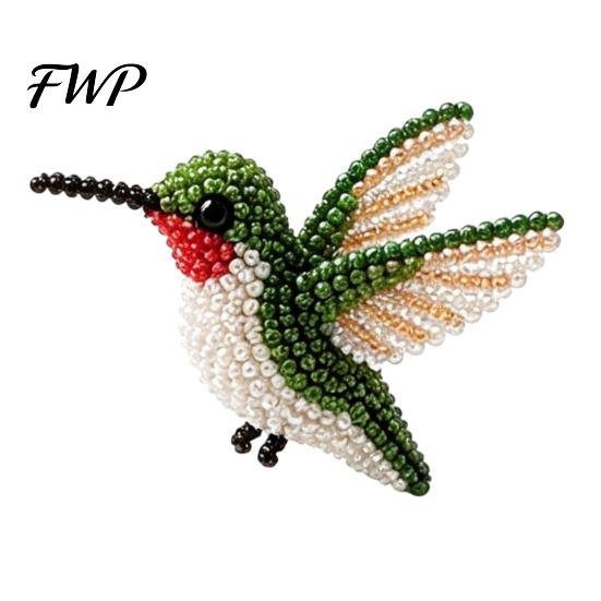 Kids Bead Kit DIY Bird Beading Kit, 3D Animal Craft with Colorful Beads Beginner Set Accessories, Cute Beaded Project for Adults And Teens Creative