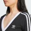 Adidas Originals Adicolor 3-Stripes Fitted Comfortable Knit Dress Women Dresses Black IX6962