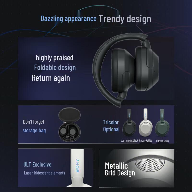 Sony Наушники Bluetooth с шумоподавлением ULT WEAR