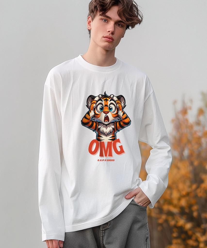 OHP Ohpxgoodd4 О боже Базовая футболка с длинным рукавом