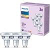 Pack De 3 Ampoules LED - PHILIPS - GU10 - 35W - Blanc Chaud - Non Dimmable