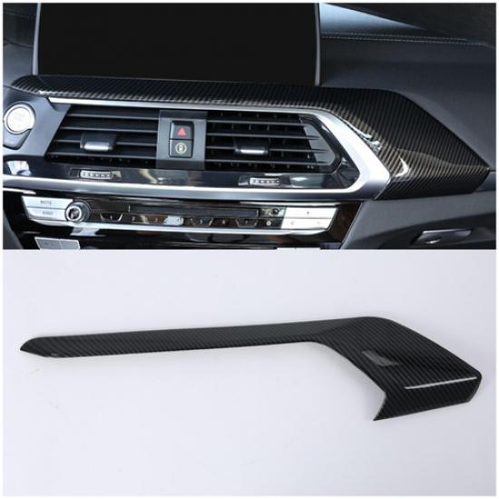Carbon Fiber Interior Central Console Frame Cover Trim For 2018- BMW X3 G01