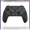 Wireless PS4 Game Controller with Somatosensory Vibration, One-Button Burst, Macro Programming, Bluetooth Connectivity for Mobile/PC/PS4.