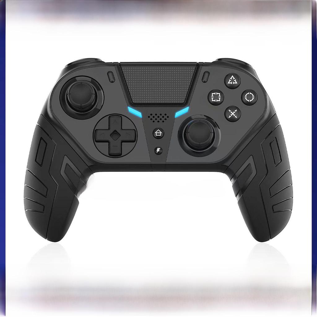 Wireless PS4 Game Controller with Somatosensory Vibration, One-Button Burst, Macro Programming, Bluetooth Connectivity for Mobile/PC/PS4.