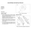 motorcycle Adjustable Air Deflectors Side Wings Fairing Side Wing Windshield for Harley Touring Glide 2014-