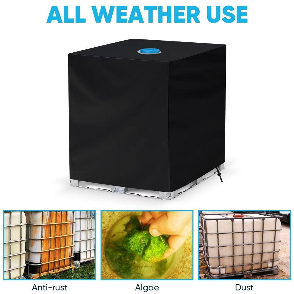 210D Oxford Outdoor IBC Bucket Cover 1000 L IBC Container Protector Garden Yard Rain Container