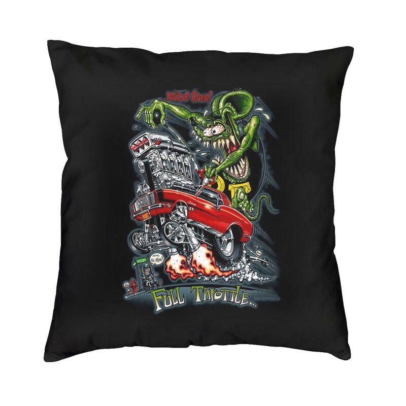 Rat Fink Rat Fink Анимация Аниме Мультфильм Квадратная Наволочка для Подушки Домашний Декор 3D Двусторонняя Печать Чехол на Подушку для Дивана
