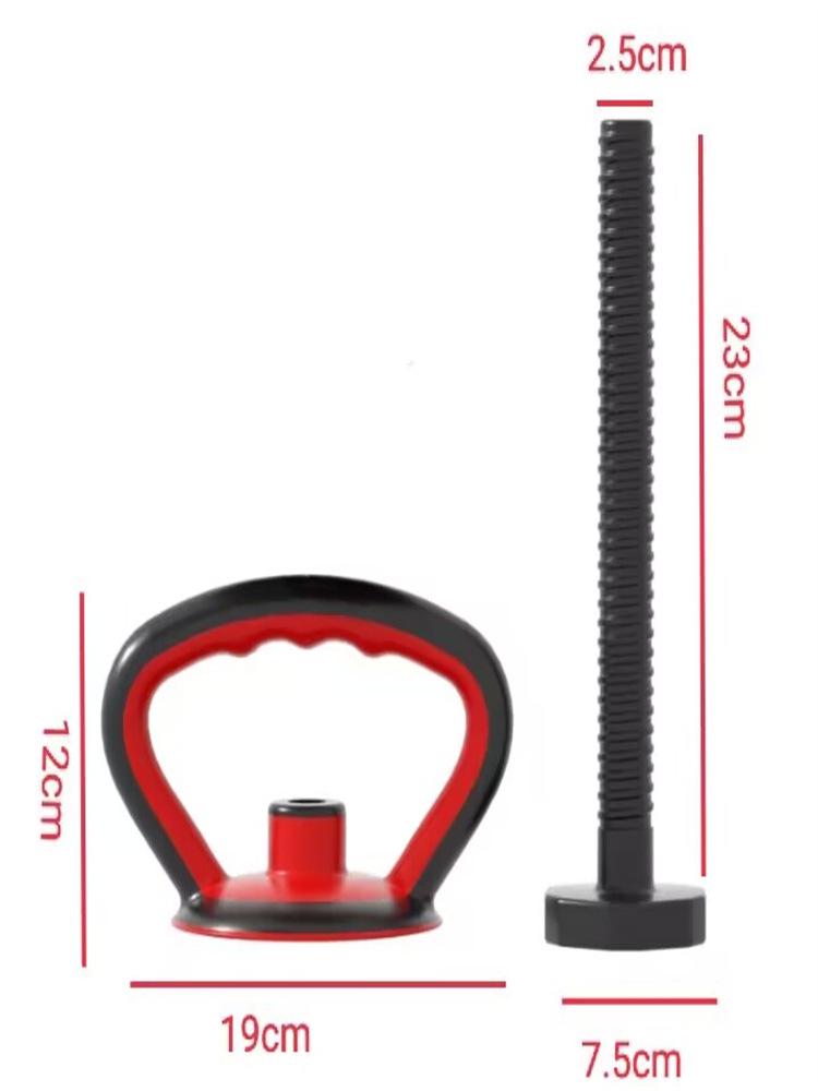 Экологичная регулируемая ручка для гири с прорезиненной рукояткой для гантелей и отжиманий
