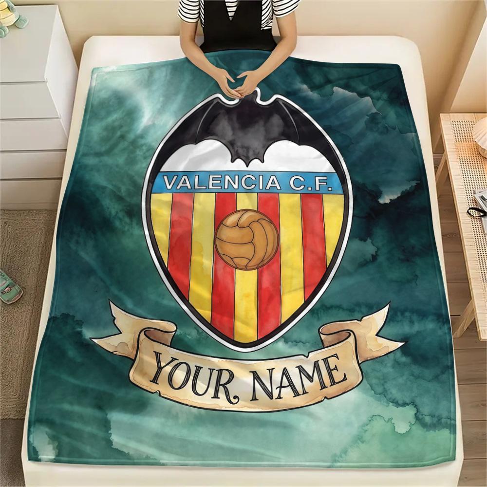 Custom Name Valencia CF2 Flannel Blanket, High quality Comfortable for All Seasons, Home Decor, Warmth and Comfort