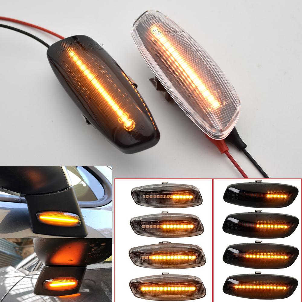 Dynamic LED Flashing Side Marker Lamp LED Strip Turn Signal Light For Citroen C3 C4 C5 DS3 DS4 For Peugeot 207 308 3008 5008 RCZ
