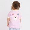 MIKI HOUSE HOT BISCUITS Short Sleeve Boys and T-Shirt, Girls, Baby, Pink, 100cm, 72-5202-686