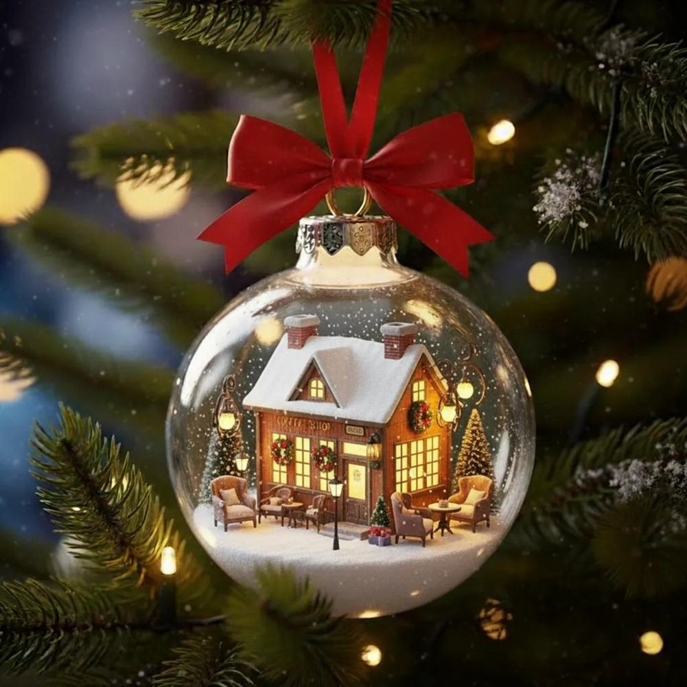 Праздничное украшение Декор для рождественской вечеринки Рождественский подвесной шар Декорация для сцены Атмосфера праздника Украшение для дома Декоративное для дома