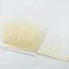 1meters High Quality Ostrich Feathers On Tape Ribbon Fringe Trim 8 -10cm Diy Sewing Trimmings Flecos White Feather Dress Clothes 