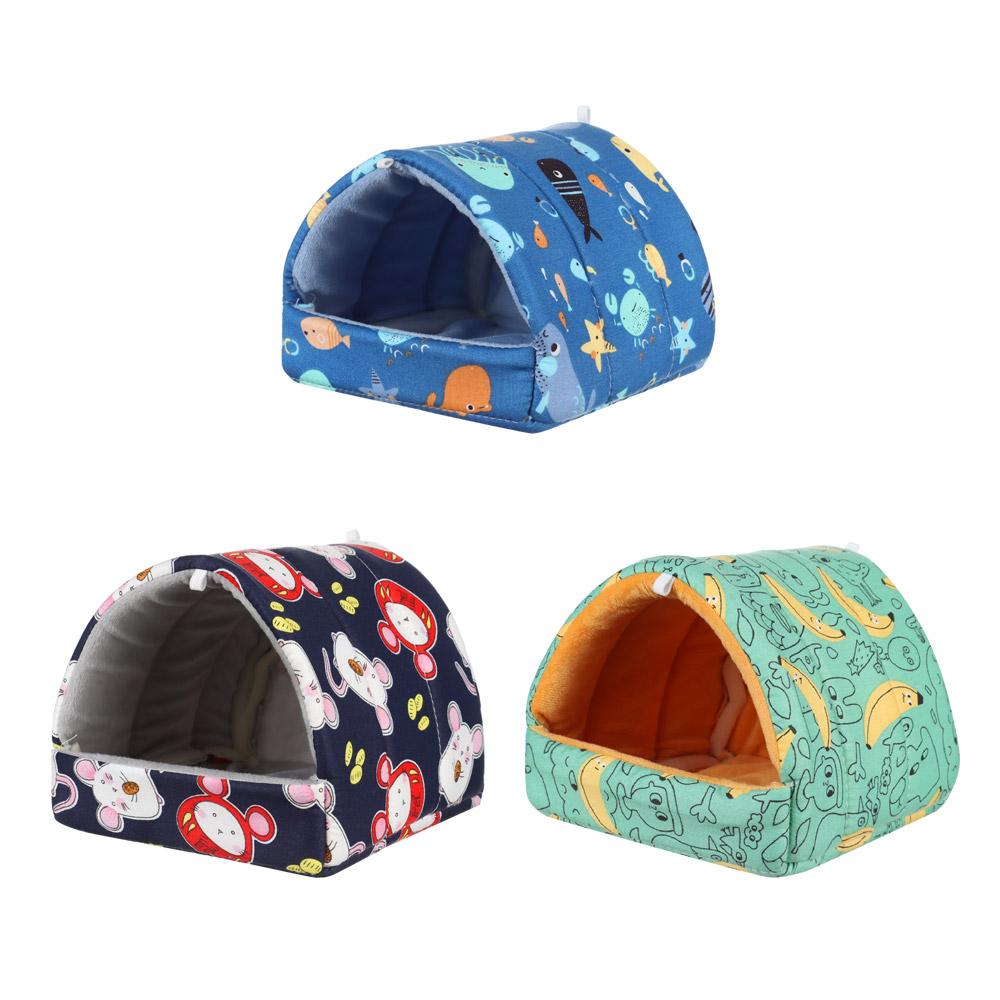 Rabbit Squirrel Comfortable Winter Hamster House Guinea Pig Nest Warm Mat Small Animal Sleeping Bed