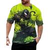 Мужская футболка с принтом Marvel Venom, летние топы с круглым вырезом, футболки, повседневная стильная одежда с коротким рукавом, модный тренд, стритвир
