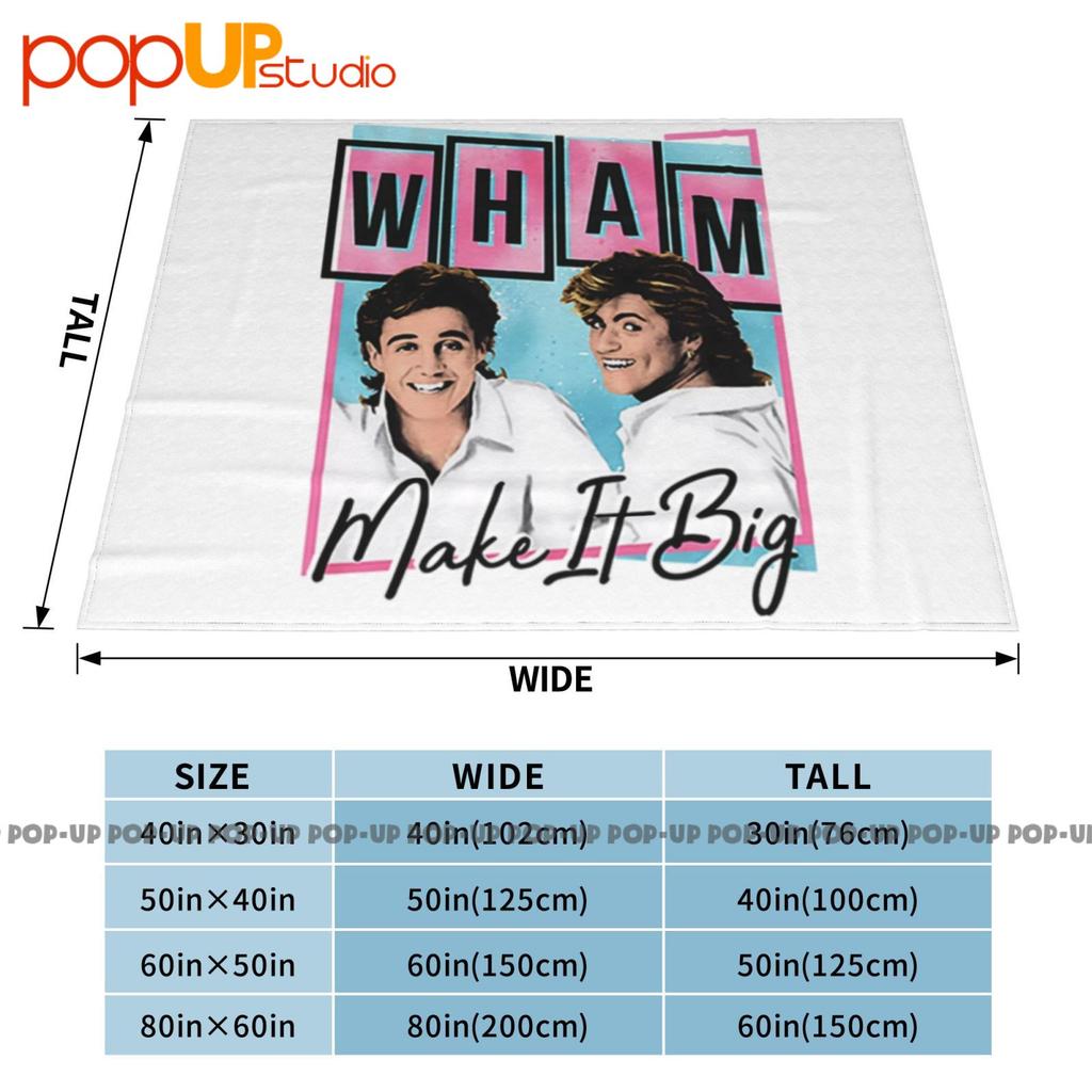 Wham Pastel Make It Big Music Сверхмягкое одеяло-квилт Зимнее покрывало для дивана Покрывала для кровати