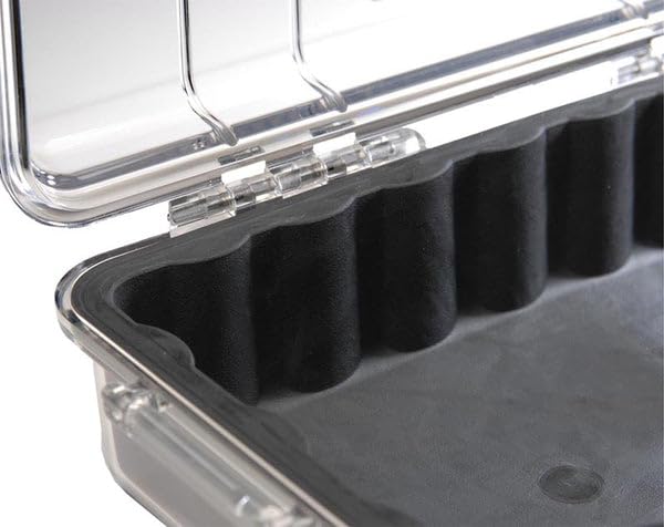 PELICAN 1010 Micro Case, Black/Clear, with Authorized Dealer Warranty Card [1010-025-100]