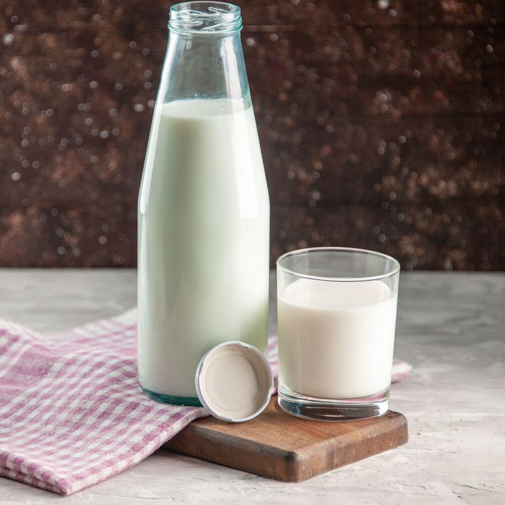 Glass Milk Bottle 1 L 6 Pcs.