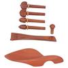 Violin Chin Rest Set 4 4 Wood Tailpiece Tuning Peg End Button Kit Parts Accessory BZ10