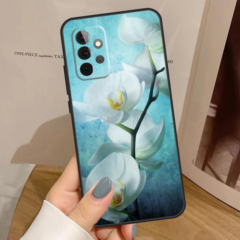 Цветы Орхидеи Цветной Чехол для Телефона Для Samsung Galaxy A32 A52 A12 A53 A33 A23 A13 A54 A34 A14 A51 A15 A25 A35 A55