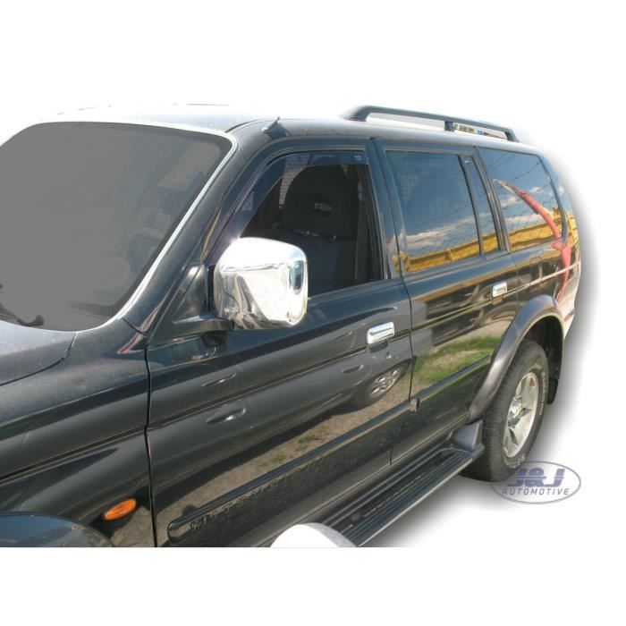 Déflecteurs d'air - J&J AUTOMOTIVE - Mitsubishi Pajero Sport - Fumé - Installation facile - Acrylique renforcé