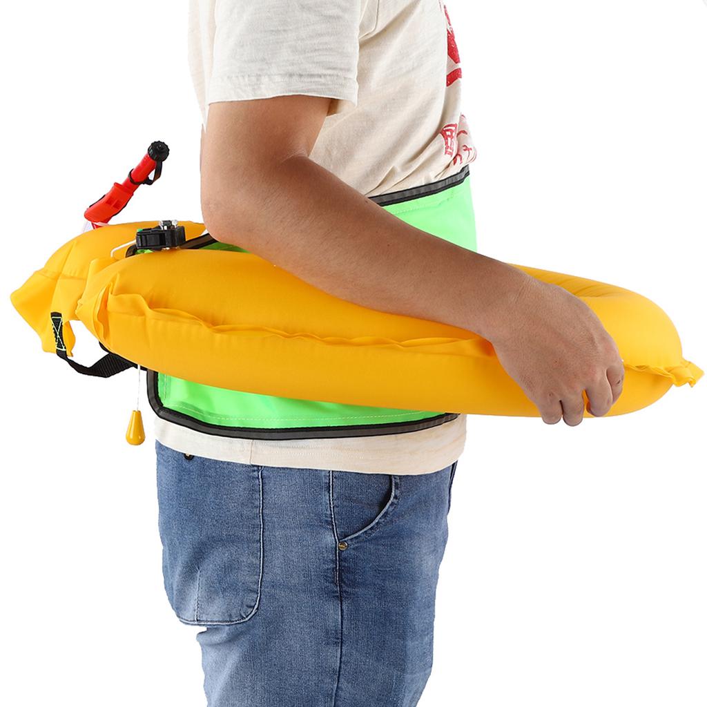 Регулируемый пояс для надувного спасательного жилета со светоотражающими лентами и свистком(Белый камуфляж)