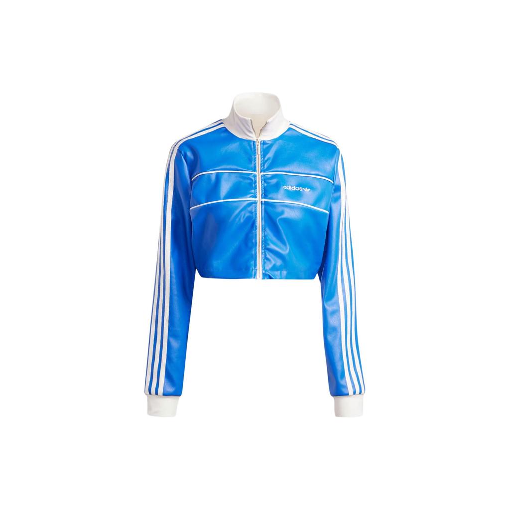 adidas Укороченный спортивный топ Originals Premium, женские топы, синий IN0815