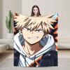 Кацуки Бакуго Аниме Одеяло Теплое Мягкое Забавное Плюшевое Постельное Белье Пледы Для Домашнего Декора Путешествий Офиса Фланелевое Покрывало Покрывало
