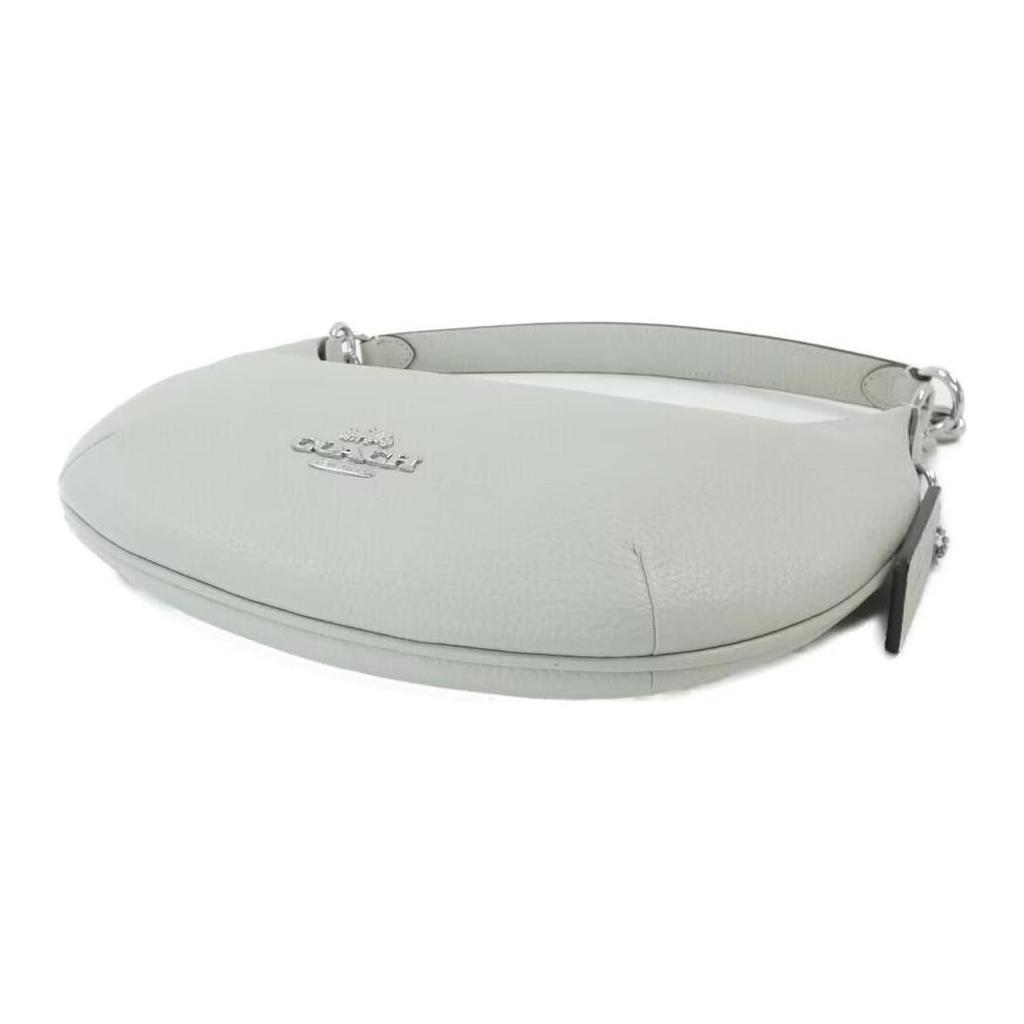 New COACH Cow Leather Crescent Bag, Shoulder Bag, Handbag, Shoulder Bag Women's Light Green CE619-SVONE