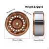 1.3 Inch Rim Metal Aluminum Beadlock RC Crawler Wheel for Model Car Fans, Rock Crawling, Rough